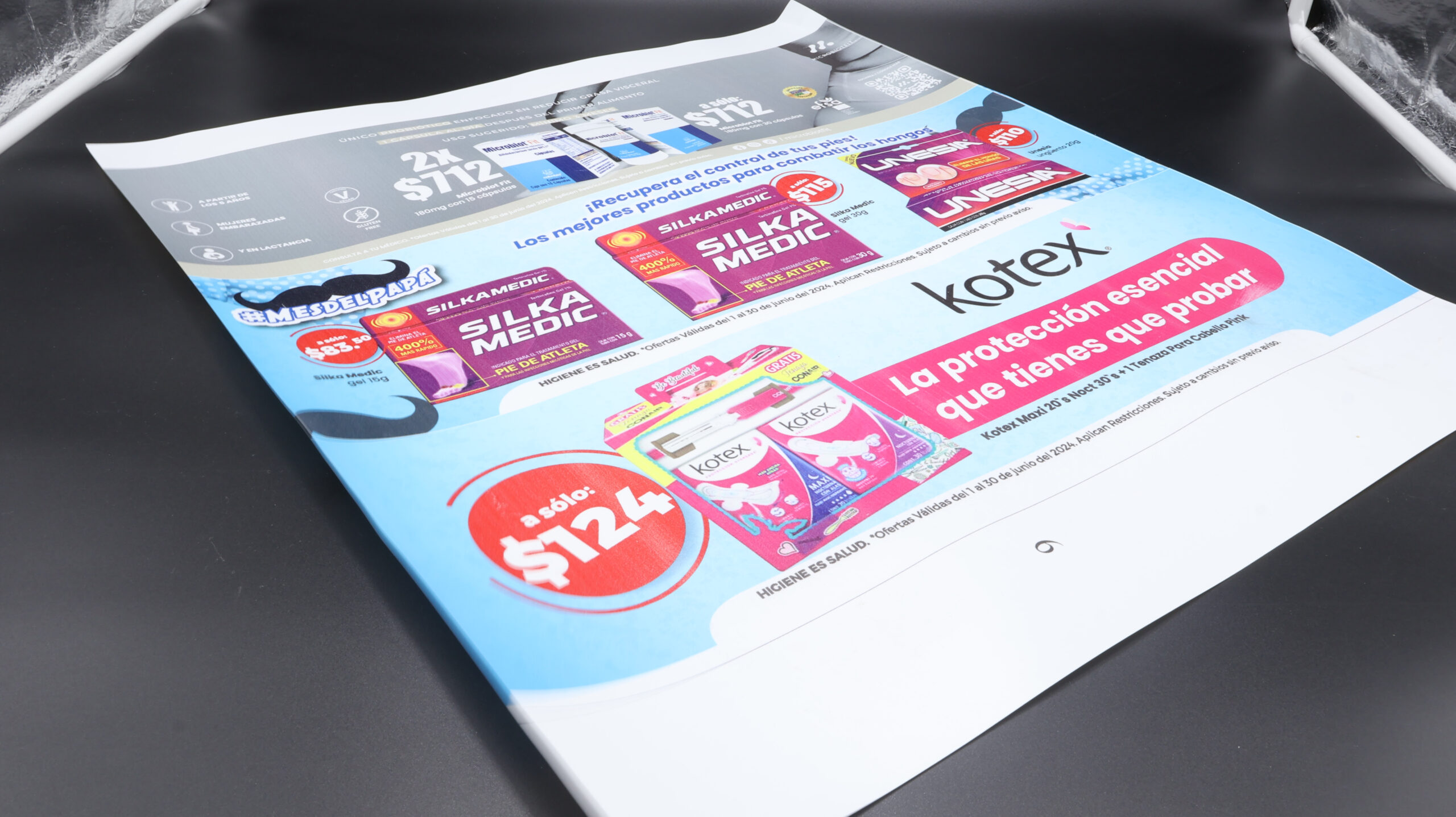 Cenefa impresa alta resolucion en estireno calibre 7.5 sin laminado resistente al agua